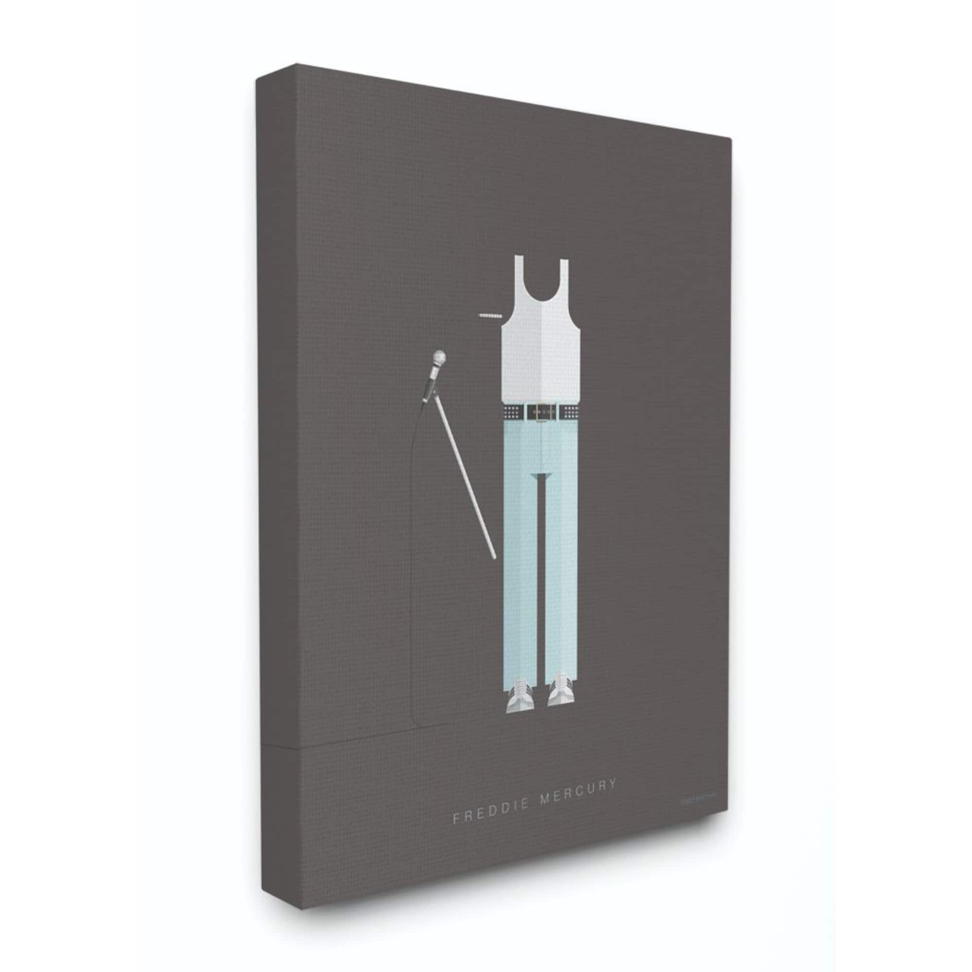 Stupell Industries Freddie Mercury Canvas Wall Art